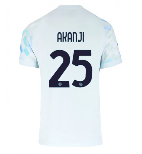 Inter Milan Manuel Akanji #25 Venkovní Dres 2025-26 Krátký Rukáv Inter Milan Manuel Akanji #25 Venkovní Dres 2025-26 Krátký Rukáv